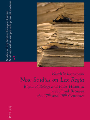 cover image of New Studies on Lex Regia
